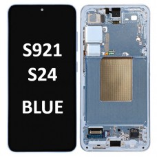 Samsung SM-S921 (S24 5G 2024) OLED LCD touch screen (Original Service Pack) with frame [Blue] GH82-33287F